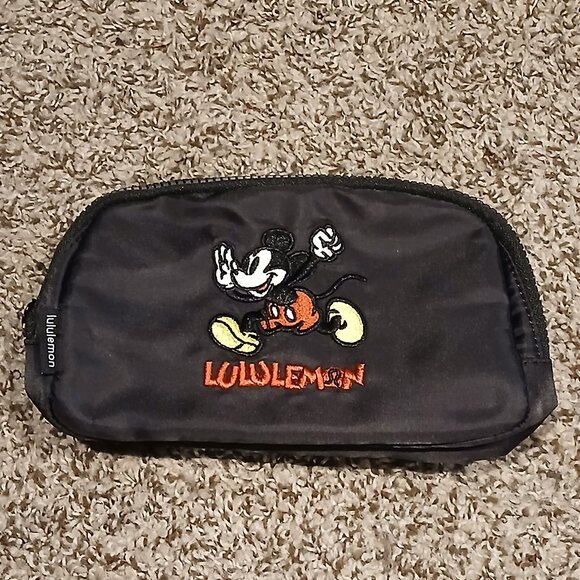 lululemon athletica Handbags - Lululemon - Disney Mickey Mouse - Belt Bag Embroidered Crossbody - BLACK - NWT